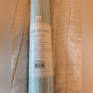 COPY - NWT SERENA AND LILY COASTAL BLUE Swansea paper weave WALL-COVERING